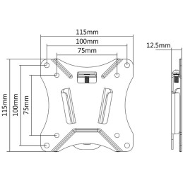 Neomounts Select  NM-W25BLACK / Flat Screen Wall Mount (fixed) / Black