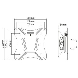 Neomounts Select  NM-W60BLACK / Flat Screen Wall Mount (tilt) / Black