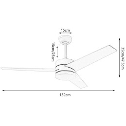 IMMAX NEO LITE VARIABLE SMART LED stropní svítidlo s ventilátorem 24W, Wi-Fi, TUYA, černo-hnědo-stříbrné