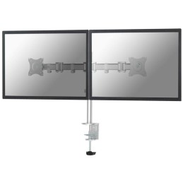 Neomounts Select NM-D135DSILVER/Držák displeje/na stůl/10-27"/svorka+průchodka/VESA 100X100/nosn. 2x 8kg/2 disp/stříbrný