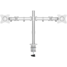 Neomounts Select NM-D135DSILVER/Držák displeje/na stůl/10-27"/svorka+průchodka/VESA 100X100/nosn. 2x 8kg/2 disp/stříbrný