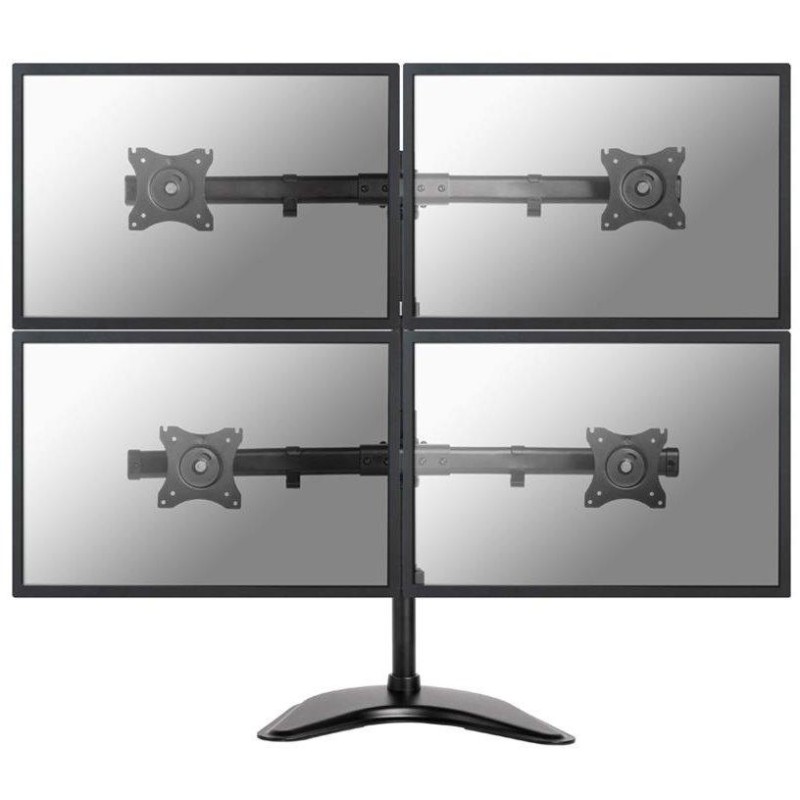 Neomounts Select  NM-D335D4BLACK / Flat Screen Desk mount (10-27") desk clamp/stand/grommet / Black