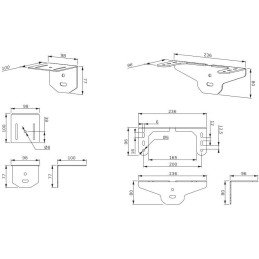 Neomounts Select AV1-825WH1/Držák kamery a multimedia police pro FL50S-825WH1/nosn. 9kg/Logitech ad./bílý