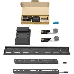 Neomounts Select WL30S-910BL16/Držák displeje/na sloup 25-100 cm/40-75"/fixní/VESA 600X400/nosn. 50kg/černý