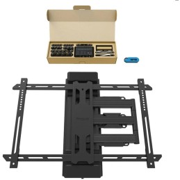 Neomounts Select WL40S-910BL16/Držák displeje/na sloup 25-100 cm/40-75"/sklopný/rotace/3čepy/VESA 600X400/nosn. 45kg/čer