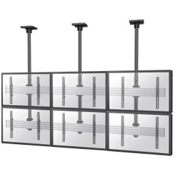 Neomounts Pro  NMPRO-C32 / Flat Screen Ceiling Mount - 3x2 (3 x horizontal/2 x vertical) - box 1/2 / Black/silver