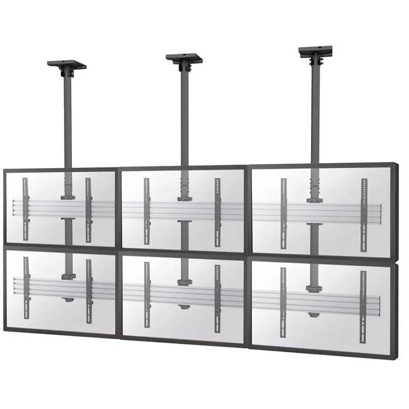 Neomounts Pro  NMPRO-C32 / Flat Screen Ceiling Mount - 3x2 (3 x horizontal/2 x vertical) - box 1/2 / Black/silver
