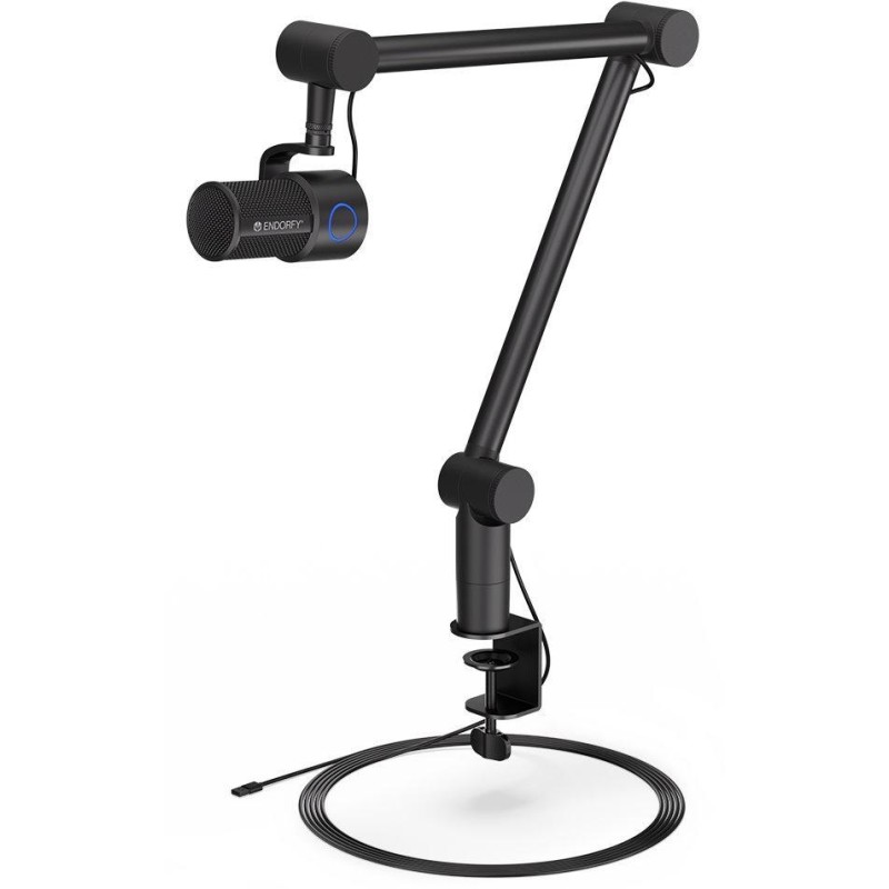 Endorfy mikrofon Solum Studio / streamovací / nastavitelné rameno / pop-up filtr / 3,5mm jack / USB-C