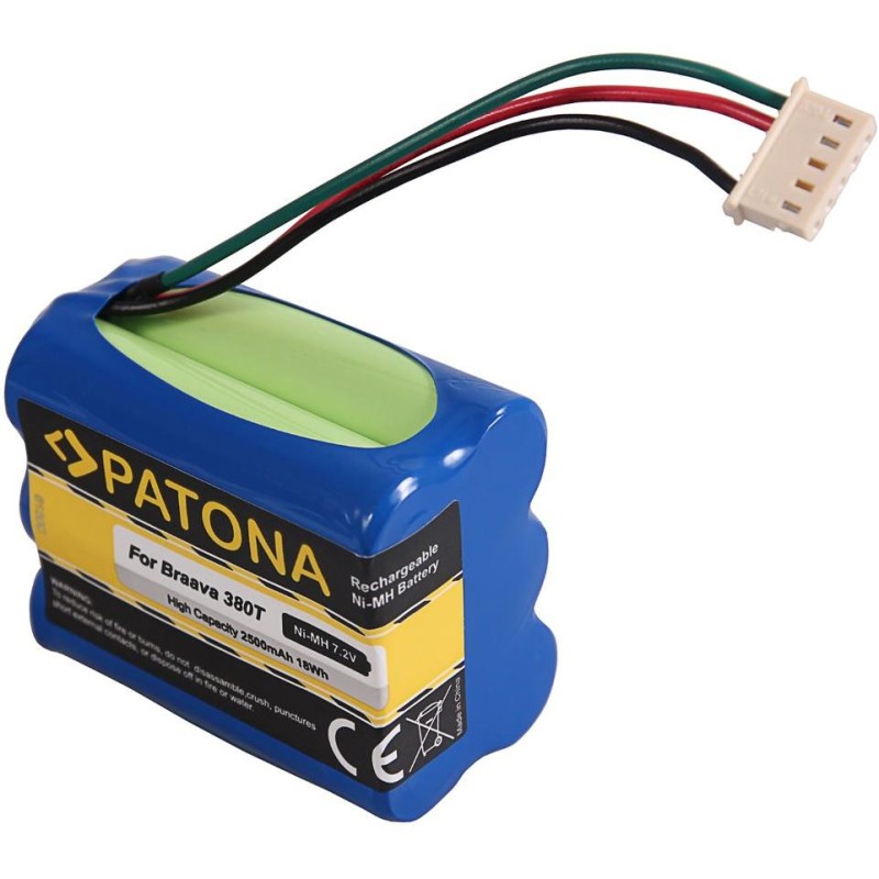 PATONA baterie pro robotický vysavač iRobot Braava 380T/390T 2500mAh, 7,2V Ni-Mh