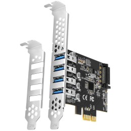 AXAGON řadič do PCIe pro 4x USB 3.2 Gen1 / PCEU-43RS / SP & LP