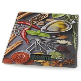 NEDIS digitální kuchyňská váha/ LCD/ sklo/ designový tisk