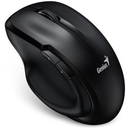 GENIUS Ergo 8200S Black/ 1200 dpi/ bezdrátová/ 5tlačítek/ tichá/ BlueEye senzor/ černá