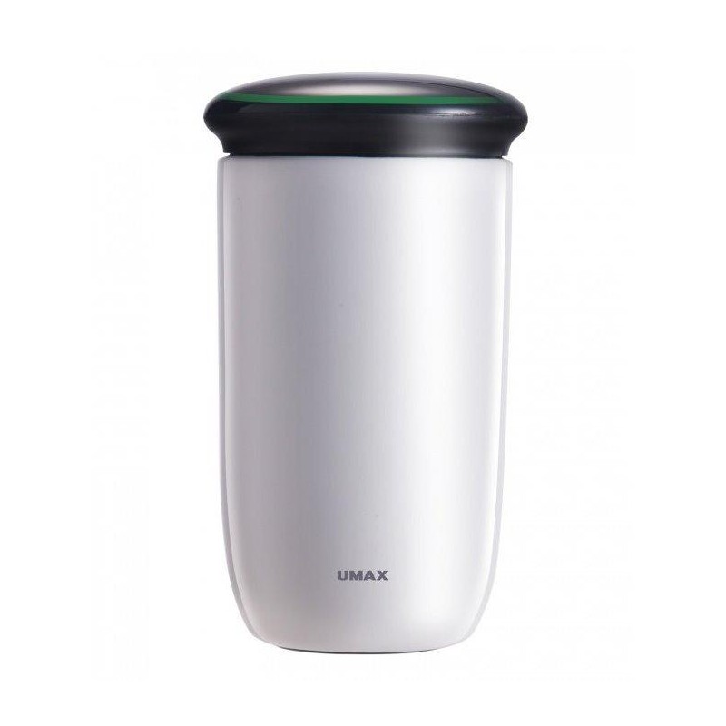UMAX chytrá láhev Cooling Cup C2 White/ upozornění na pitný režim/ objem 220ml/ provoz 30 dní/ USB/ ocel