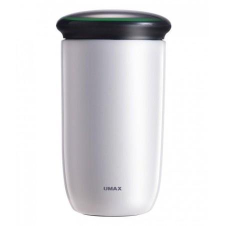 UMAX chytrá láhev Cooling Cup C2 White/ upozornění na pitný režim/ objem 220ml/ provoz 30 dní/ USB/ ocel