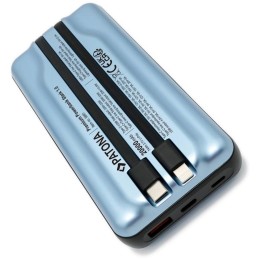 PATONA powerbanka, 20000mAh Li-Pol 3A, USB-C/Lightning, PD 65W, modrá