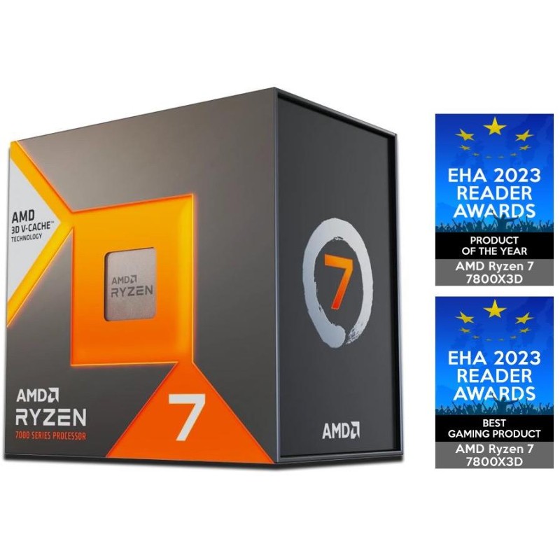 AMD Ryzen 7 7800X3D / LGA AM5 / max. 5,0GHz / 8C/16T / 104MB / 120W TDP / BOX bez chladiče
