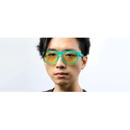 GUNNAR kancelářske/herní brýle INTERCEPT POP EMERALD GREEN * jantarová skla * BLF 65 * GUNNAR focus