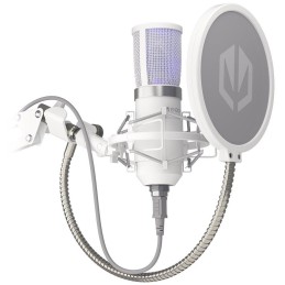Endorfy mikrofon Streaming OWH / streamovací / rameno / pop-up filtr / 3,5mm jack / USB-C / bílý