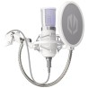Endordy Streaming-Mikrofon OWH / Streaming / Bügel / Pop-up-Filter / 3,5-mm-Klinkenstecker / USB-C / Weiß