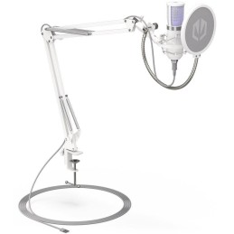 Endorfy mikrofon Streaming OWH / streamovací / rameno / pop-up filtr / 3,5mm jack / USB-C / bílý