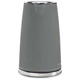 NEDIS rychlovarná konvice KAWK510EGY/ objem 1,7 l/ Soft-Touch/ 1850 - 2200 W/ nerezová ocel/ šedá
