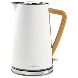 NEDIS rychlovarná konvice KAWK510EWT/ objem 1,7 l/ Soft-Touch/ 1850 - 2200 W/ nerezová ocel/ bílá