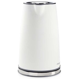 NEDIS rychlovarná konvice KAWK510EWT/ objem 1,7 l/ Soft-Touch/ 1850 - 2200 W/ nerezová ocel/ bílá