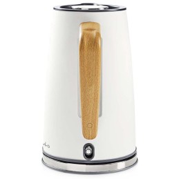NEDIS rychlovarná konvice KAWK510EWT/ objem 1,7 l/ Soft-Touch/ 1850 - 2200 W/ nerezová ocel/ bílá