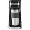 NEDIS coffee maker/ single cup/ double-walled travel mug/ capacity 0.42 l/ black