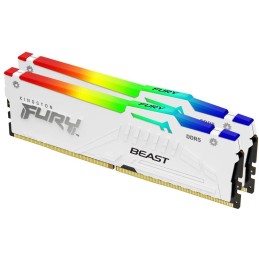 KINGSTON FURY Beast White RGB XMP 32GB DDR5 5600MT/s / CL40 / DIMM / Kit 2x 16GB