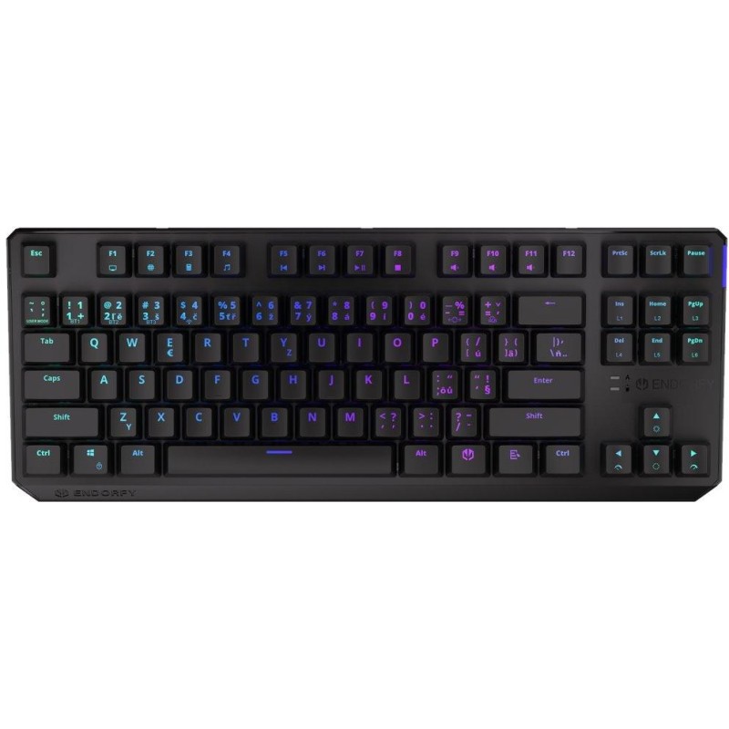 Endorfy herní klávesnice Thock TKL Wireless Red / RGB / red sw. / bezdrátová / mechanická / CZ/SK layout / černá