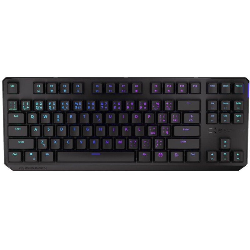 Endorfy herní klávesnice Thock TKL Wireless Black / RGB / black sw. / bezdrátová / mechanická / CZ/SK layout / černá