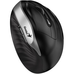 GENIUS Ergo 8250S Silver Grey/ vertikální/ 1600 dpi/ bezdrátová/ 6tlačítek/ tichá/ černostříbrná