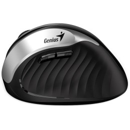 GENIUS Ergo 8250S Silver Grey/ vertikální/ 1600 dpi/ bezdrátová/ 6tlačítek/ tichá/ černostříbrná