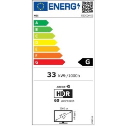 MSI Gaming G32CQ4 E2/ 31,5" zakřivený/ 2560x1440/ VA LED, 170Hz/ 1ms/ 250cd/m2/ 3000:1/ HDMI/ DP/ černý