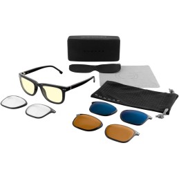 GUNNAR kancelářské/herní brýle CUPERTINO ONYX * jantarová/čirá/sluneční/jantarová MAX skla * BLF65/BLF35/BLF90/BLF98