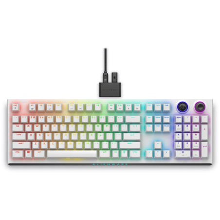 DELL klávesnice Alienware Tri-Mode Wireless Gaming Keyboard (/  AW920K/ US/ Int./ mezinár./ Lunar Light)