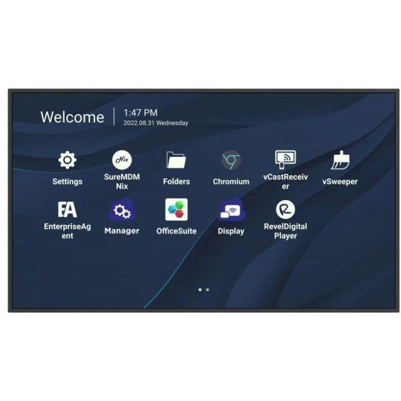 ViewSonic Flat Display CDE4330/43"/24-7 LCD/3840x2160/6ms/450cd/HDMI x 2/USB A x 2/USB-C/RJ45/RS232/repro/Android