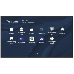 ViewSonic Flat Display CDE5530/55"/24-7 LCD/3840x2160/6,5ms/450cd/HDMI x 2/USB A x 2/USB-C/RJ45/RS232/repro/Android