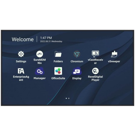 ViewSonic Flat Display CDE5530/55"/24-7 LCD/3840x2160/6,5ms/450cd/HDMI x 2/USB A x 2/USB-C/RJ45/RS232/repro/Android