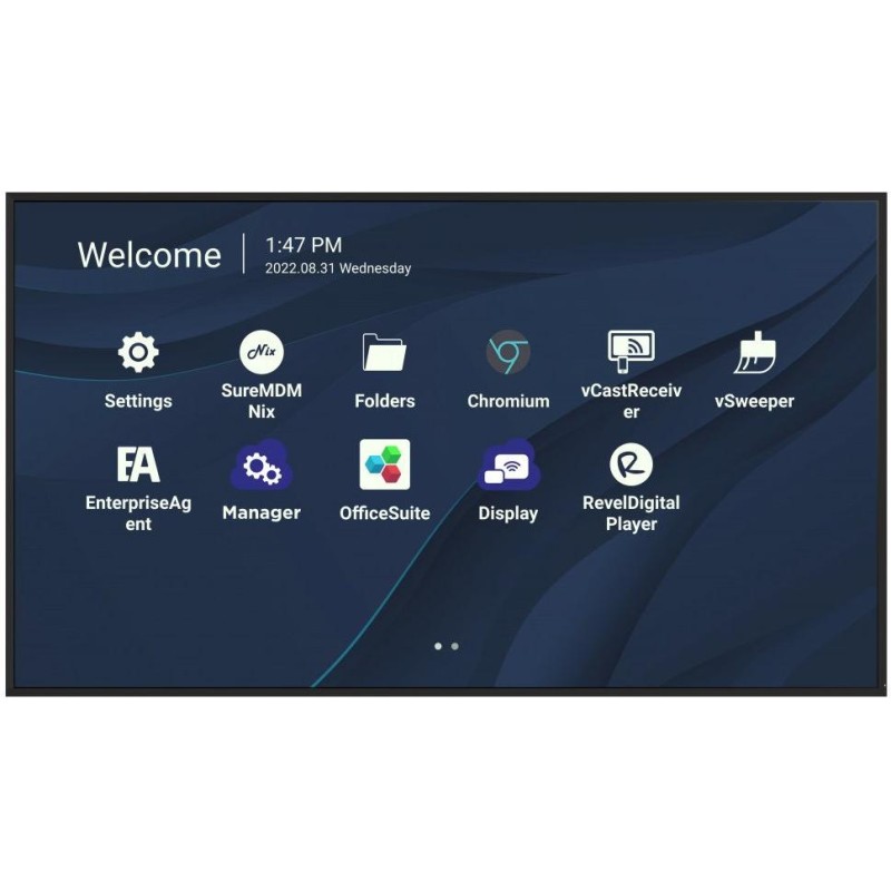 ViewSonic Flat Display CDE7530/75"/24-7 LCD/3840x2160/8ms/450cd/HDMI x 3/USB A x 2/USB-C/RJ45/RS232/repro/Android