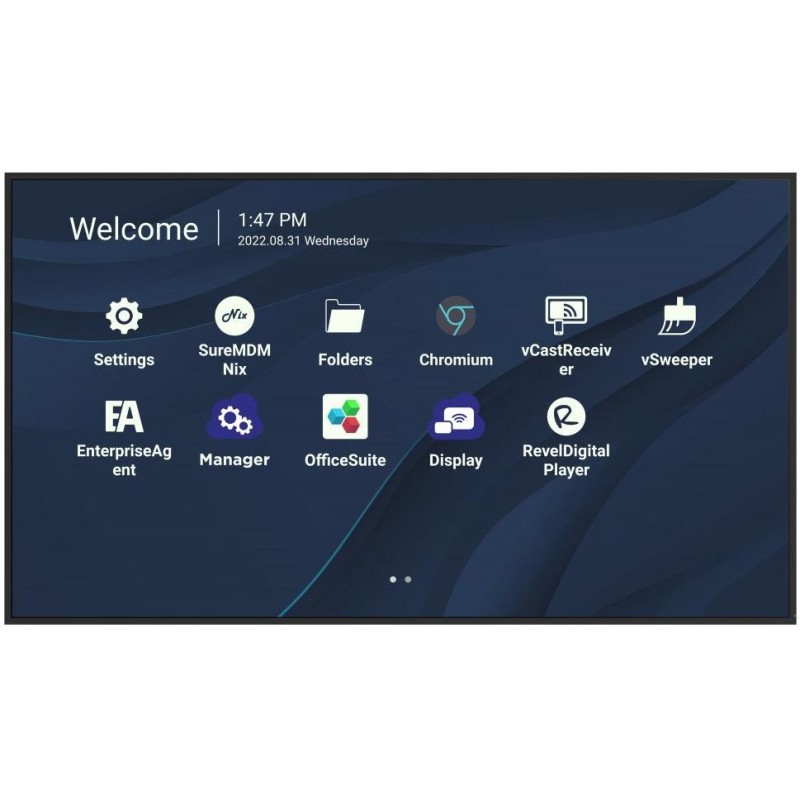 ViewSonic Flat Display CDE8630/86"/24-7 LCD/3840x2160/8ms/450cd/HDMI x 3/USB A x 2/USB-C/RJ45/RS232/repro/Android