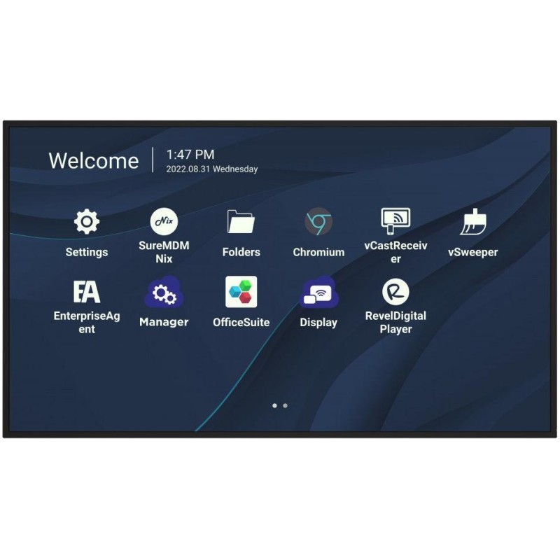 ViewSonic Flat Display CDE9830/98"/24-7 LCD/3840x2160/8ms/500cd/HDMI x 3/USB A x 2/USB-C/RJ45/RS232/repro/Android