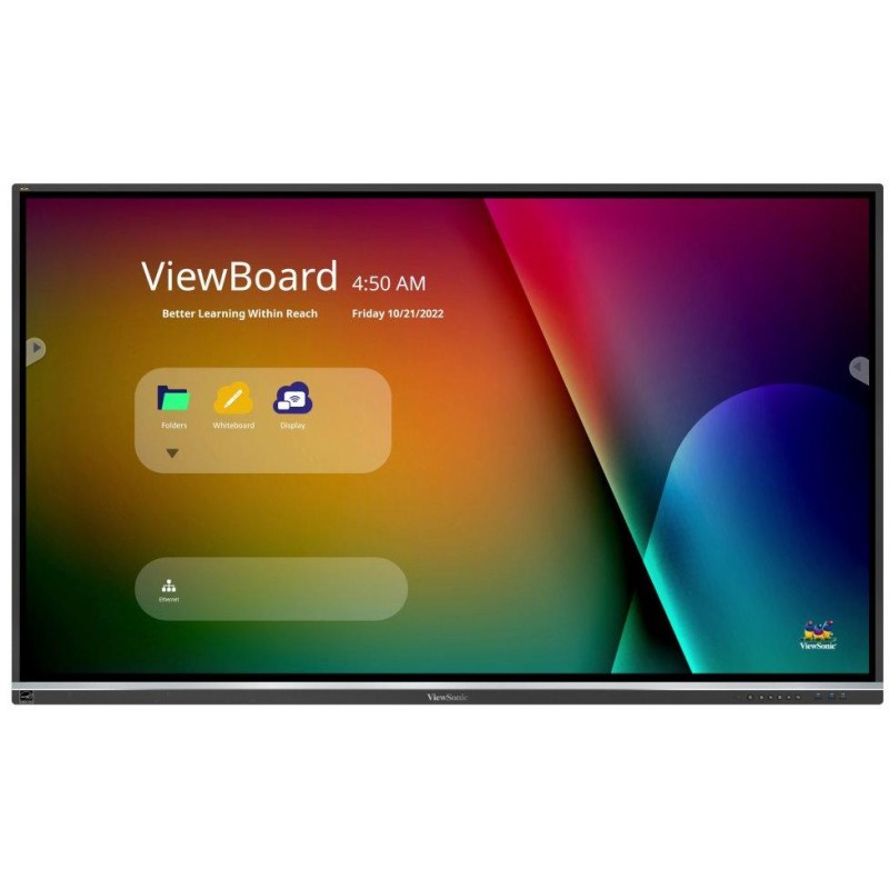 ViewSonic Flat Touch Display IFP7550-5/ 75"/ UHD / 16/7 /400cd / Android 4-32/ OPS/ HDMI/USB-C/ HDMIout