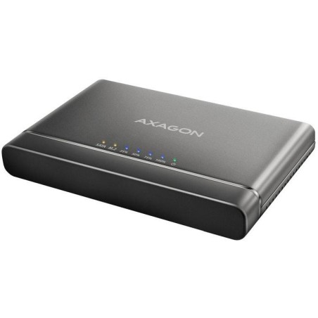 AXAGON kovový box na M.2 NVMe a 2,5" SATA SSD s funkní klonování / ADSA-CC / USB-C 3.2 Gen 2 / kabel 30cm