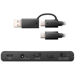 AXAGON kovový box na M.2 NVMe a 2,5" SATA SSD s funkní klonování / ADSA-CC / USB-C 3.2 Gen 2 / kabel 30cm