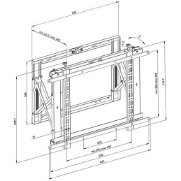 Neomounts WL95-800BL1/Držák displeje/na stěnu/42-70"/mikronastavení/horizontal/vertikal/pull-out/VESA 600X400/nosn. 35kg