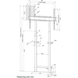 Neomounts WL55-875WH1/Držák displeje/na stěnu/37-100"/VESA 800X600/nosn. 110kg/mot. nast.výšky/bílý