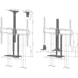 Neomounts AFL-875BL1/Držák kamery a multimedia police pro FL55-875BL1 a WL55-875BL1/nosn. 9kg/Logitech ad./černý