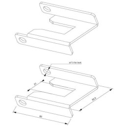Neomounts ABL-875/Zámek kolečkové brzdy pro vozíky  FL50S-825 a FL55-875/modrý